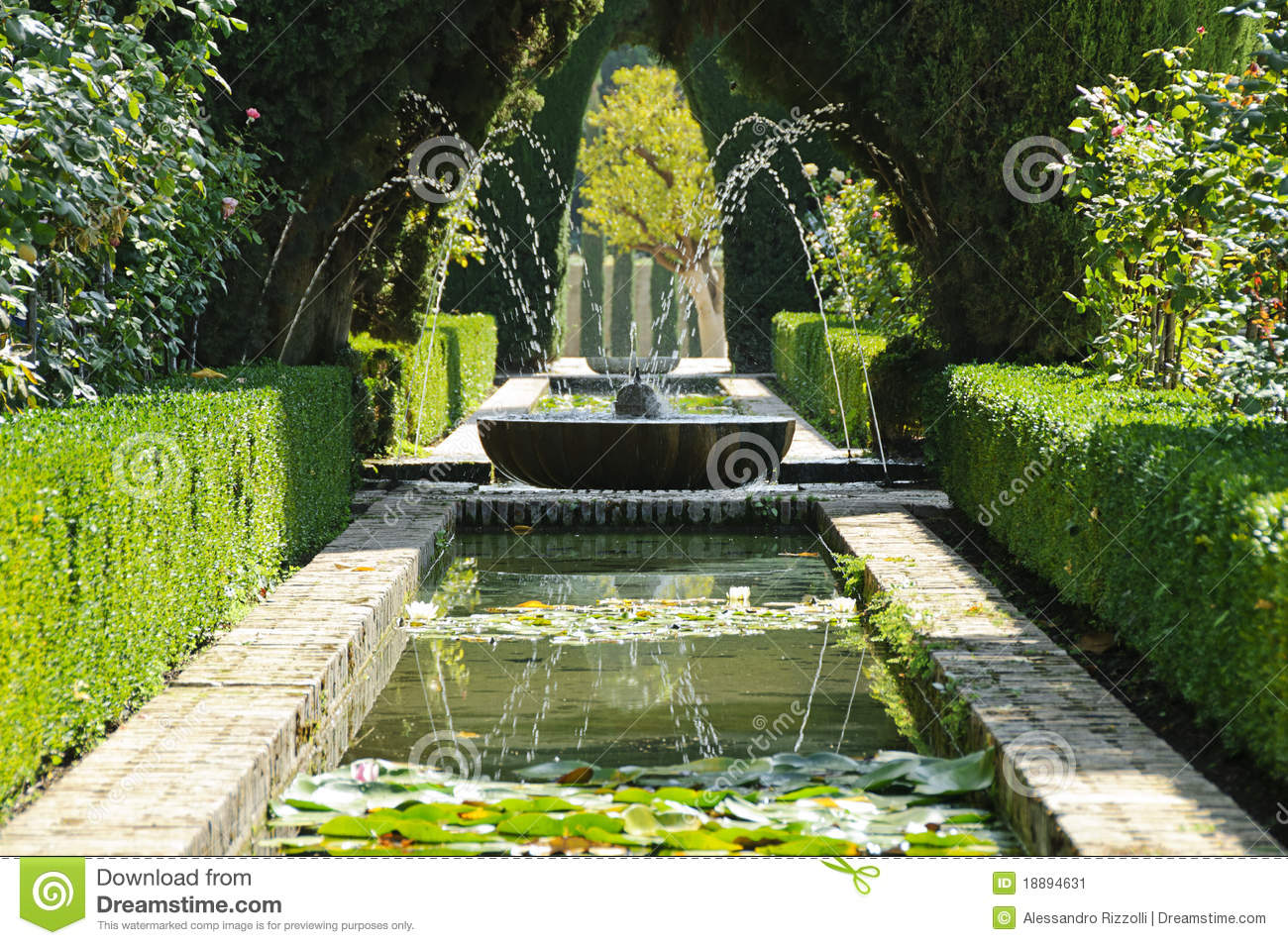 Schwimmpool Garten Best Of Fountain and Pool In the Generalife Granada Stock Image