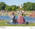 Seehaus Im Englischen Garten Elegant People Tanning Swimming and Enjoying the Summer In