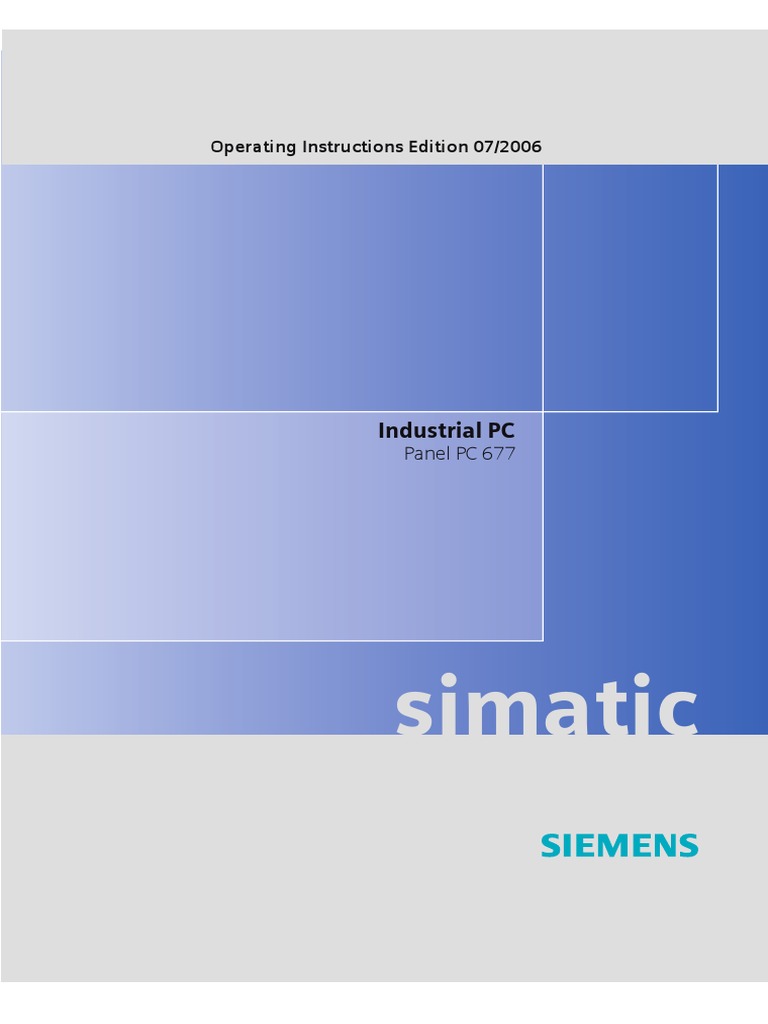 Siemens Logo forum Elegant Simatic Panel Pc 677 Ba En Personal Puters