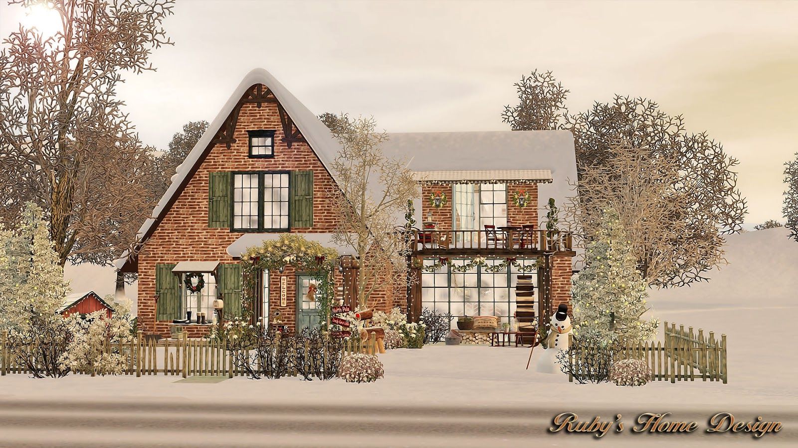 Sims 3 Design Garten Accessoires Einzigartig Sims3 Christmas Cottage èèªå°å±