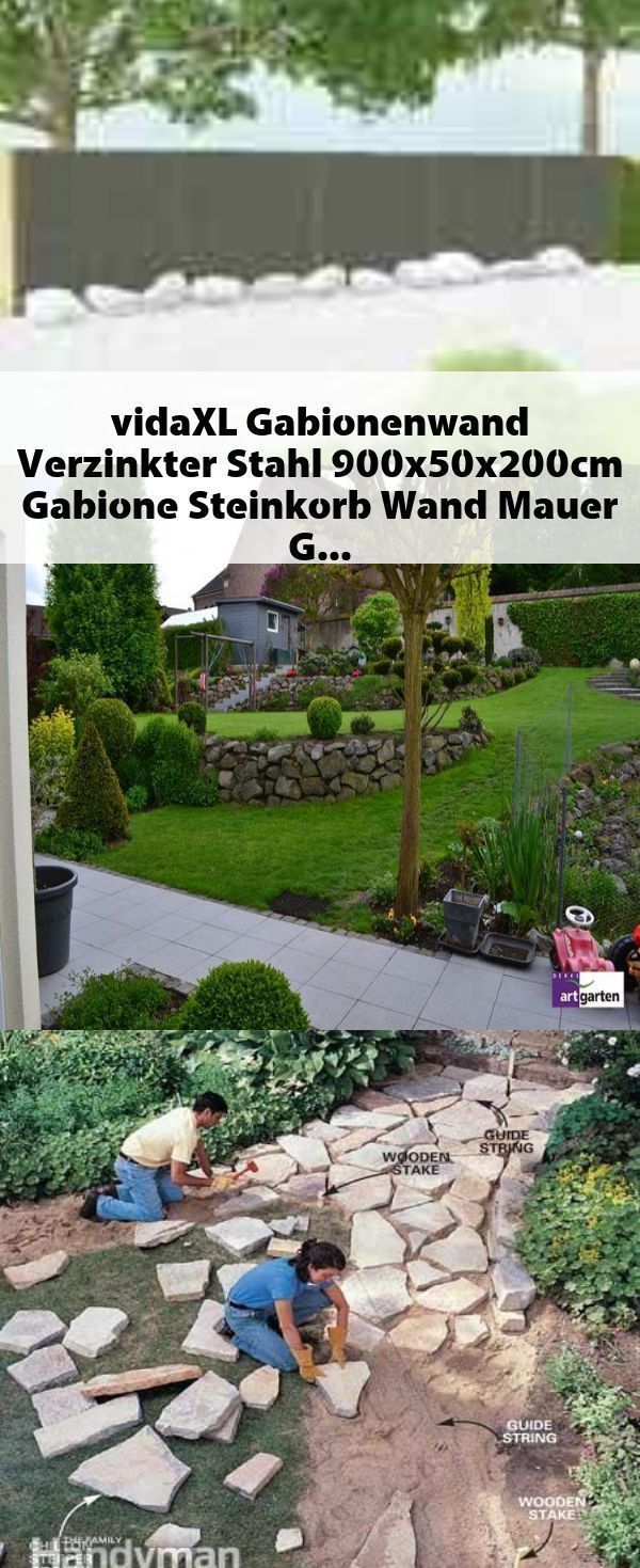 Sitzecke Garten Mauer Best Of Vidaxl Gabion Wand Verzinkter Stahl 900x50x200cm Gabion