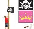 Spielturm Garten Neu Fahne Motiv Pirat Prinzessin Mit Hiss Seil