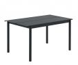 Teak Gartenbank Best Of Linear Steel Outdoor Table 140x75cm