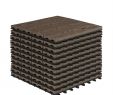 Terrassenfliesen Wpc Inspirierend Wpc Posite Decking Tiles Set Of 11 Interlocking Woodgrain Terrace Tiles Flooring with System