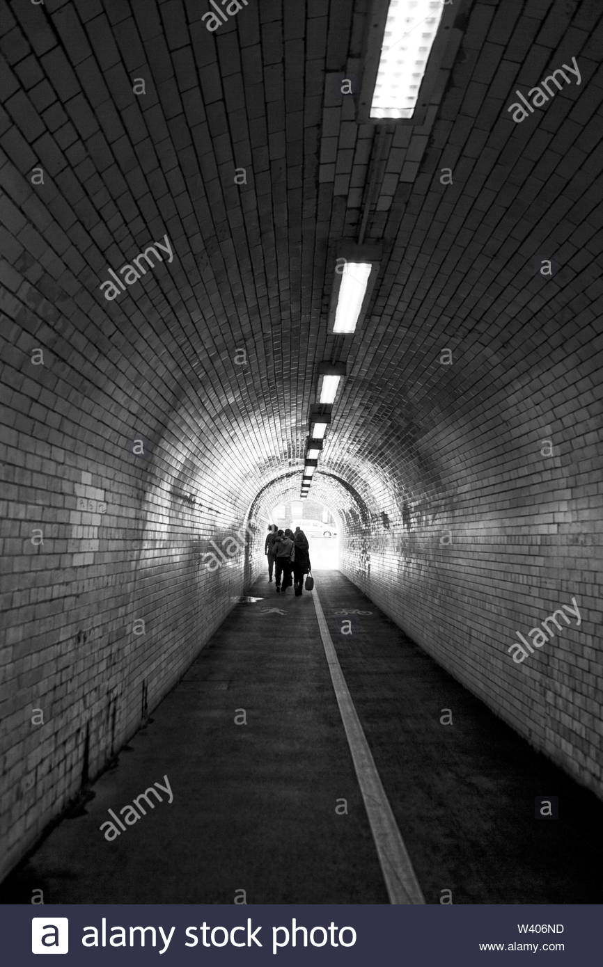 pedestrian tunnel in york city uk W406ND