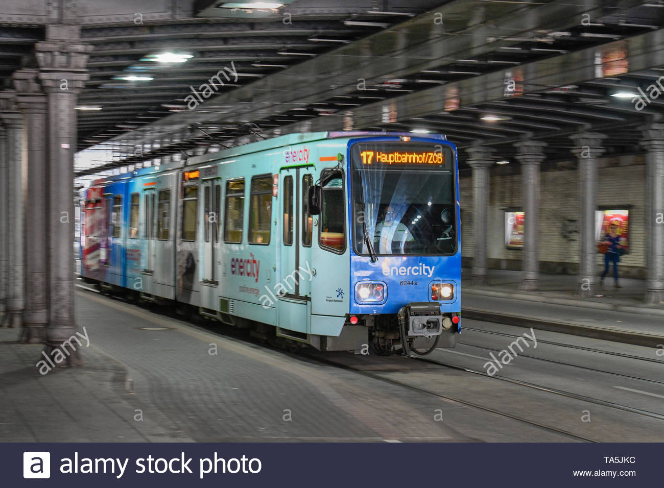 tram stra underpass tunnel lister mile hannover lower saxony germany unterfhrung tunnel lister meile niedersachsen deutschland TA5JKC