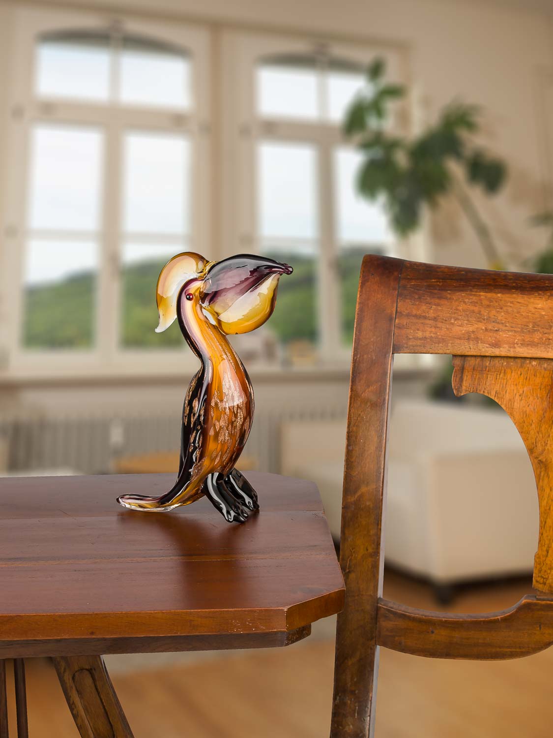 Vogel Garten Neu Glassfigure Glass Pelican Bird Figure Italian Murano Antique Style 20cm